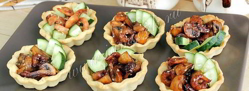 тарталетки с креветками. Шаг 8