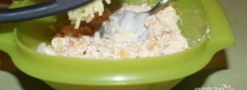 тарталетки с курицей и ананасом. Шаг 6