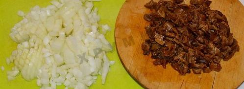 тарталетки с курицей и грибами. Шаг 5