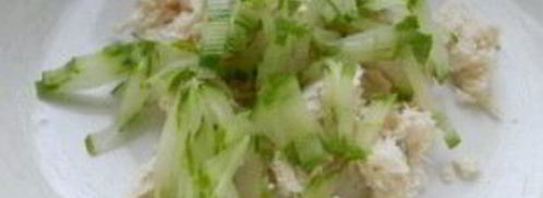 тарталетки с курицей и огурцом. Шаг 4