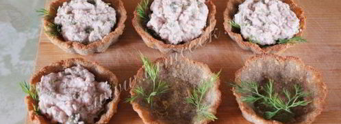 тарталетки с печенью трески. Шаг 11