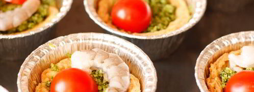 тарталетки с песто и креветками. Шаг 12