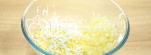 тарталетки с пикантным салатом. Шаг 4