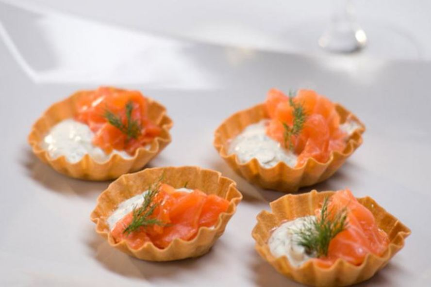 Рецепт тарталеток с семгой