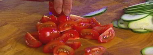 тарталетки с цукини, помидорами и сыром бри. Шаг 6