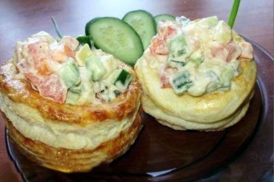 Рецепт волованов — тарталеток из слоеного теста