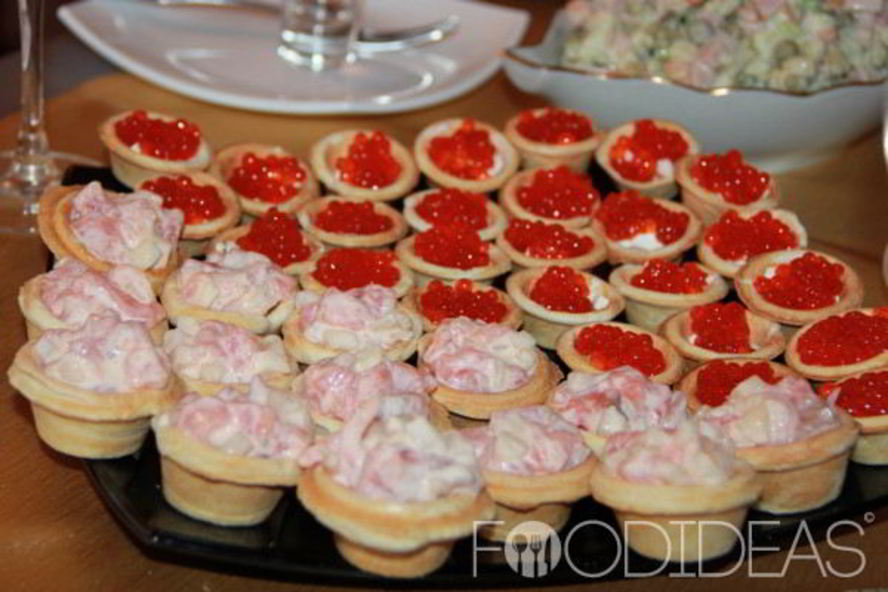 Рецепт закуски в тарталетках