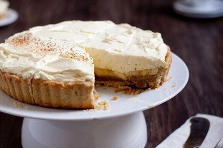 Рецепт бананового тарта с кофейным кремом