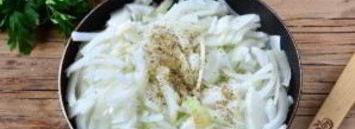 луковый тарт с малосольной килькой. Шаг 5