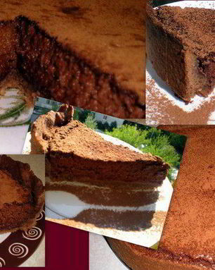 Миндальный тарт с брауни