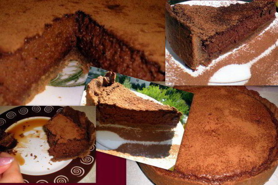 Рецепт миндального тарта с брауни