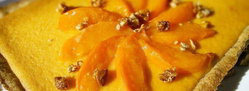 ореховый тарт с персиковым курдом. Шаг 16