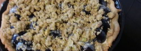 сливовый тарт с фисташковым штрейзелем. Шаг 12