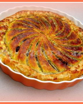 Тарт с домашним марципаном из миндаля и грецких орехов