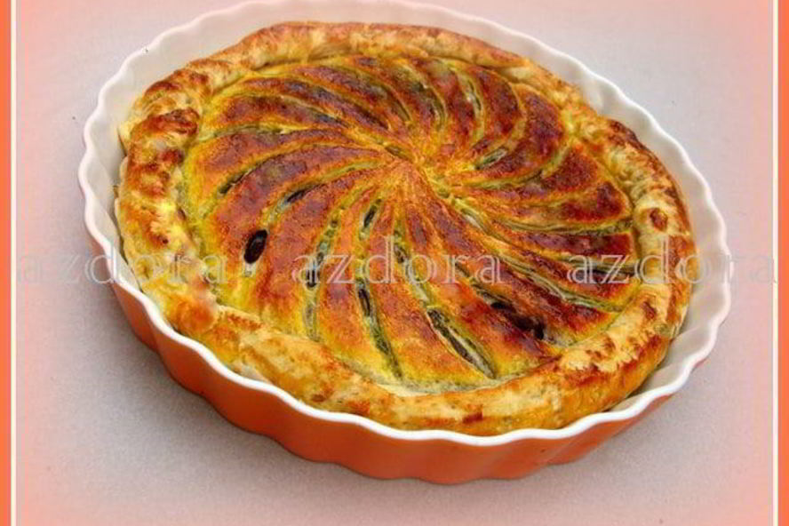 Рецепт тарта с домашним марципаном из миндаля и грецких орехов