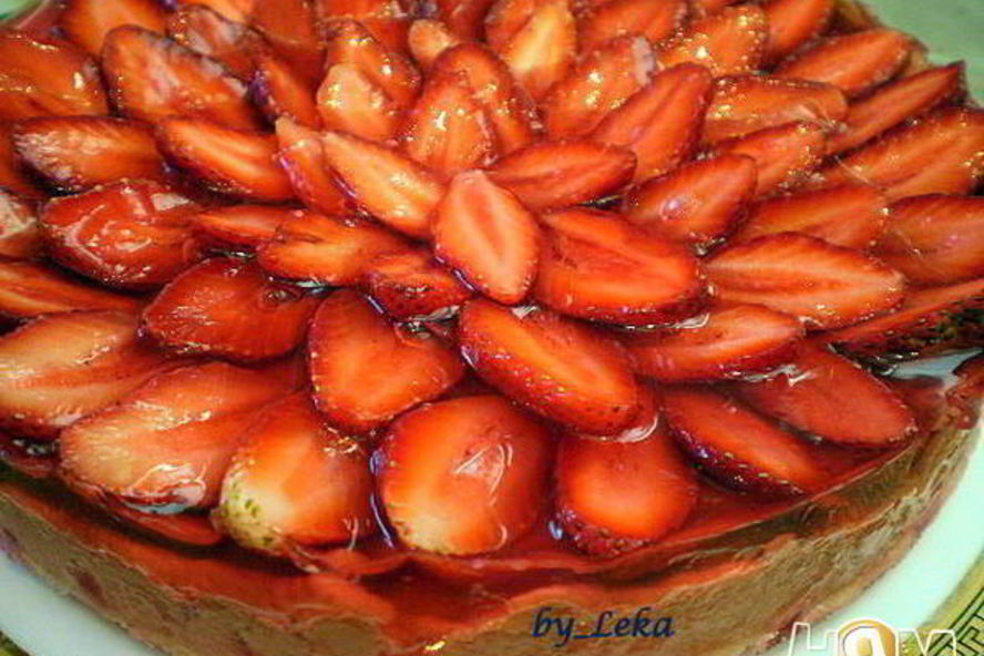 Рецепт тарта с клубникой и белым шоколадом