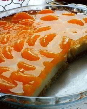 Тарт с мандаринами