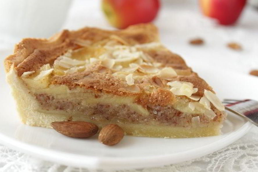 Рецепт тарта с миндалем и яблоками