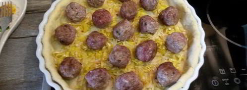 тарт с мясными фрикадельками. Шаг 9