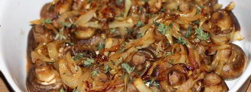 тарт татен с шампиньонами. Шаг 9