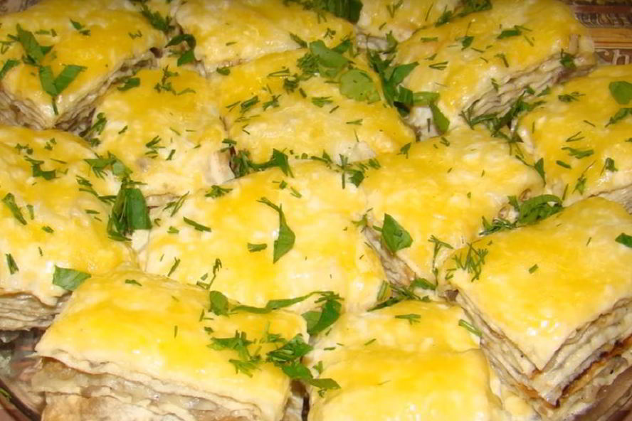 Рецепт тартинок из лаваша