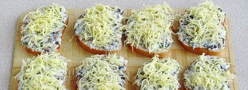 тартинки с грибами и творогом. Шаг 16