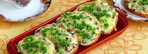 тартинки с грибами и творогом. Шаг 20