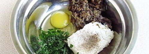 тартинки с грибами и творогом. Шаг 11