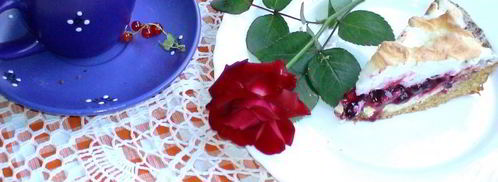 творожной тарт со смородиной и мягкой меренгой. Шаг 14