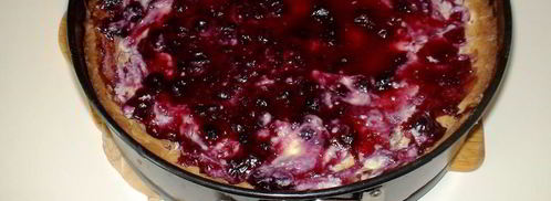 творожной тарт со смородиной и мягкой меренгой. Шаг 9