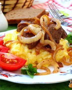 Телятина маринованная в вишневом вине