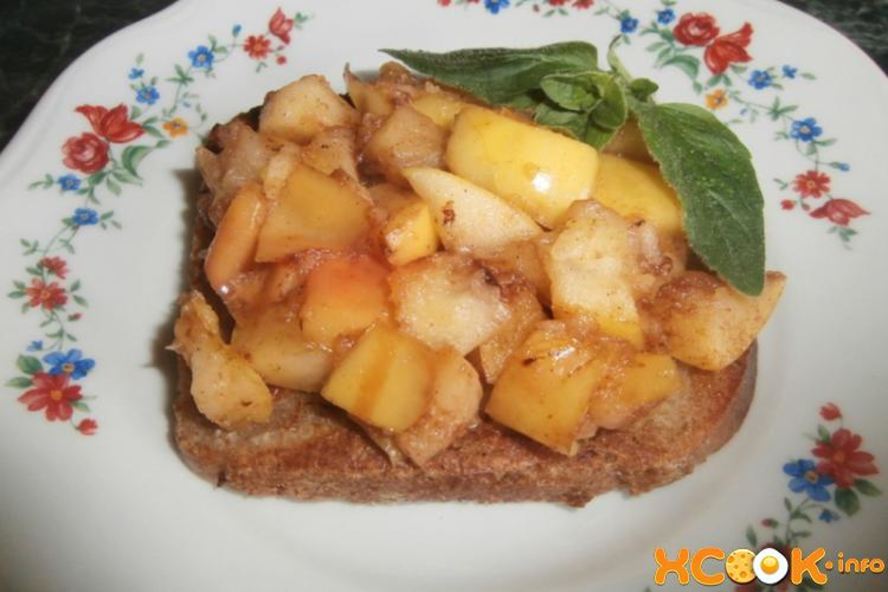 Рецепт французских тостов с яблоками