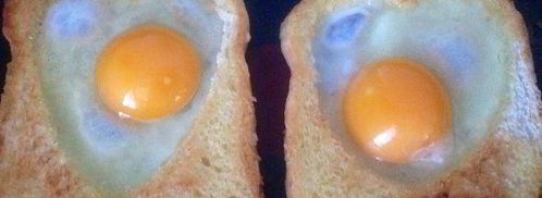 глазунья в тосте. Шаг 4