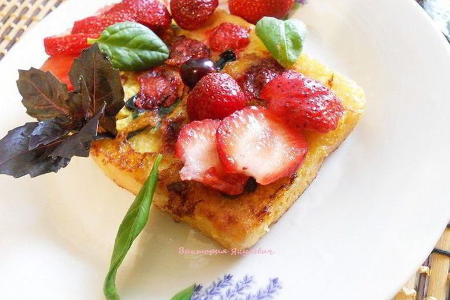 Рецепт клубничных тостов