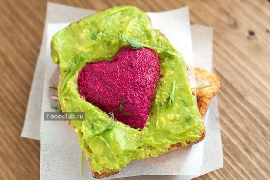 Рецепт тоста-валентинки