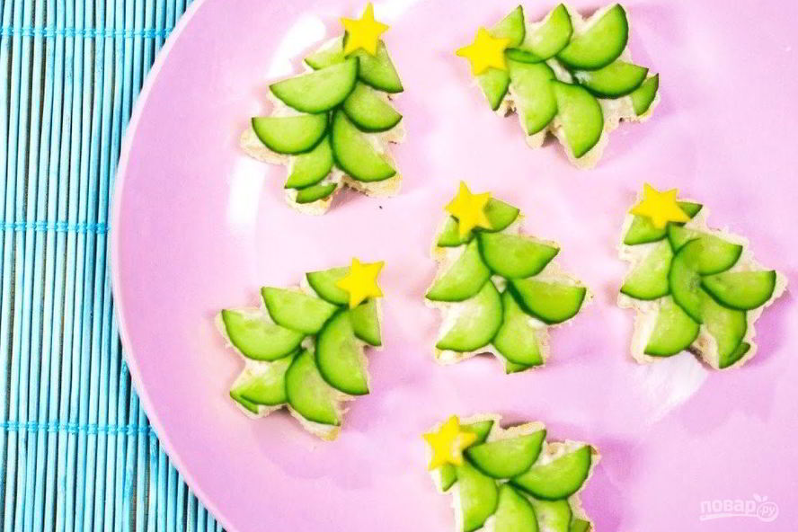 Рецепт тостов елочки