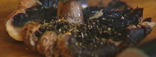 тосты на завтрак с творогом, помидорами и грибами. Шаг 10