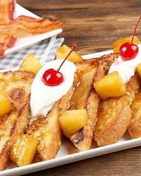 Тосты с ананасом