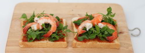 тосты с креветками. Шаг 6