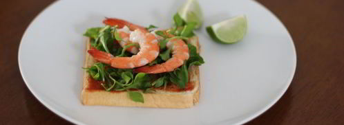 тосты с креветками. Шаг 7