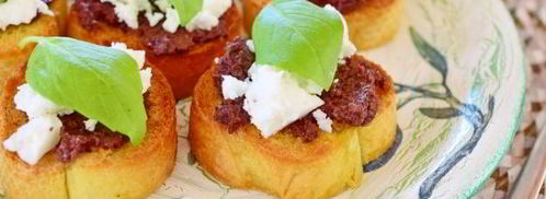 тосты с оливковой пастой и сыром фета. Шаг 12