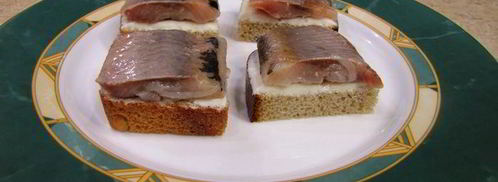 тосты с селедкой. Шаг 7