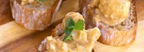 тосты с цветной капустой в сырном соусе. Шаг 8