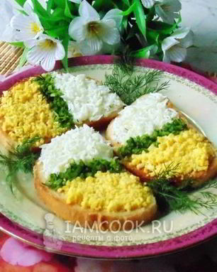 Тосты с яйцом к празднику