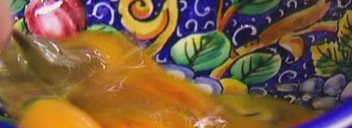 тосты в домашних сухарях с ветчиной и сыром. Шаг 3