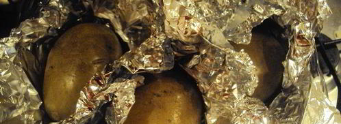 фаршированный картофель с глазуньей. Шаг 3