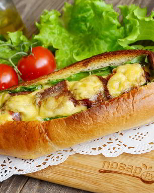 Сказочная булка с яичницей внутри