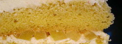 торт яичница с персиками. Шаг 11