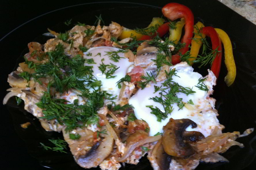 Рецепт яичницы по-болгарски