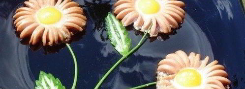 яичница ромашки. Шаг 5